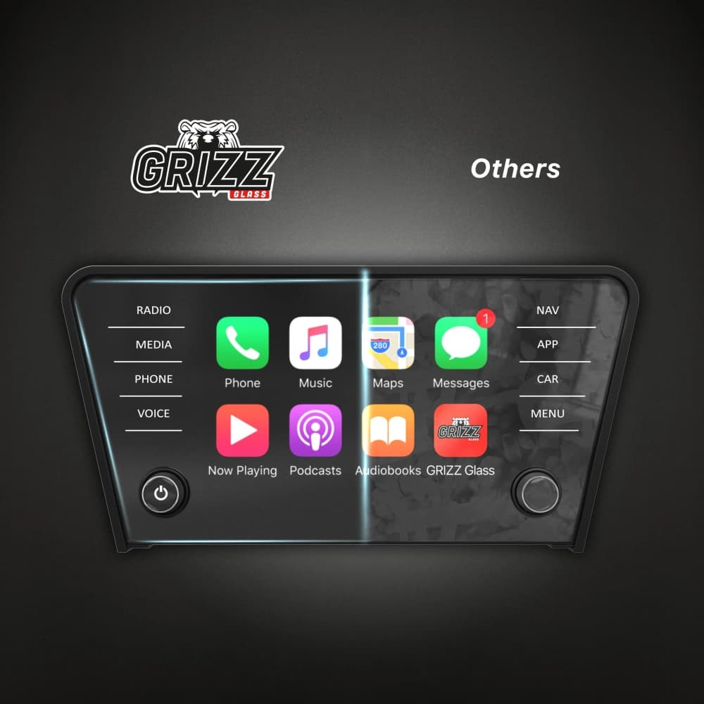 Matte GrizzGlass CarDisplay Protection Skoda Octavia 3 8" Bolero (2017-2020) - 8