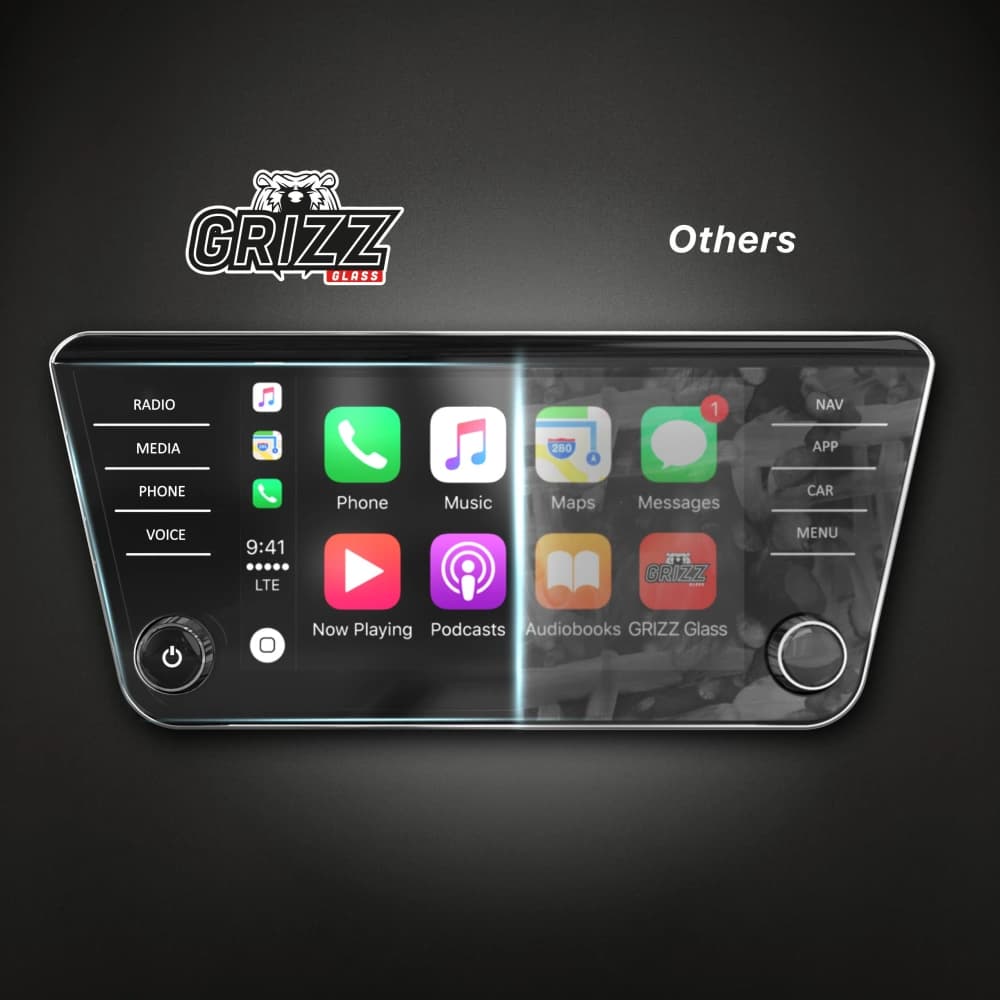 Matte GrizzGlass CarDisplay Protection Skoda Superb 3 8" Amundsen/Bolero (2015-2024) - 8