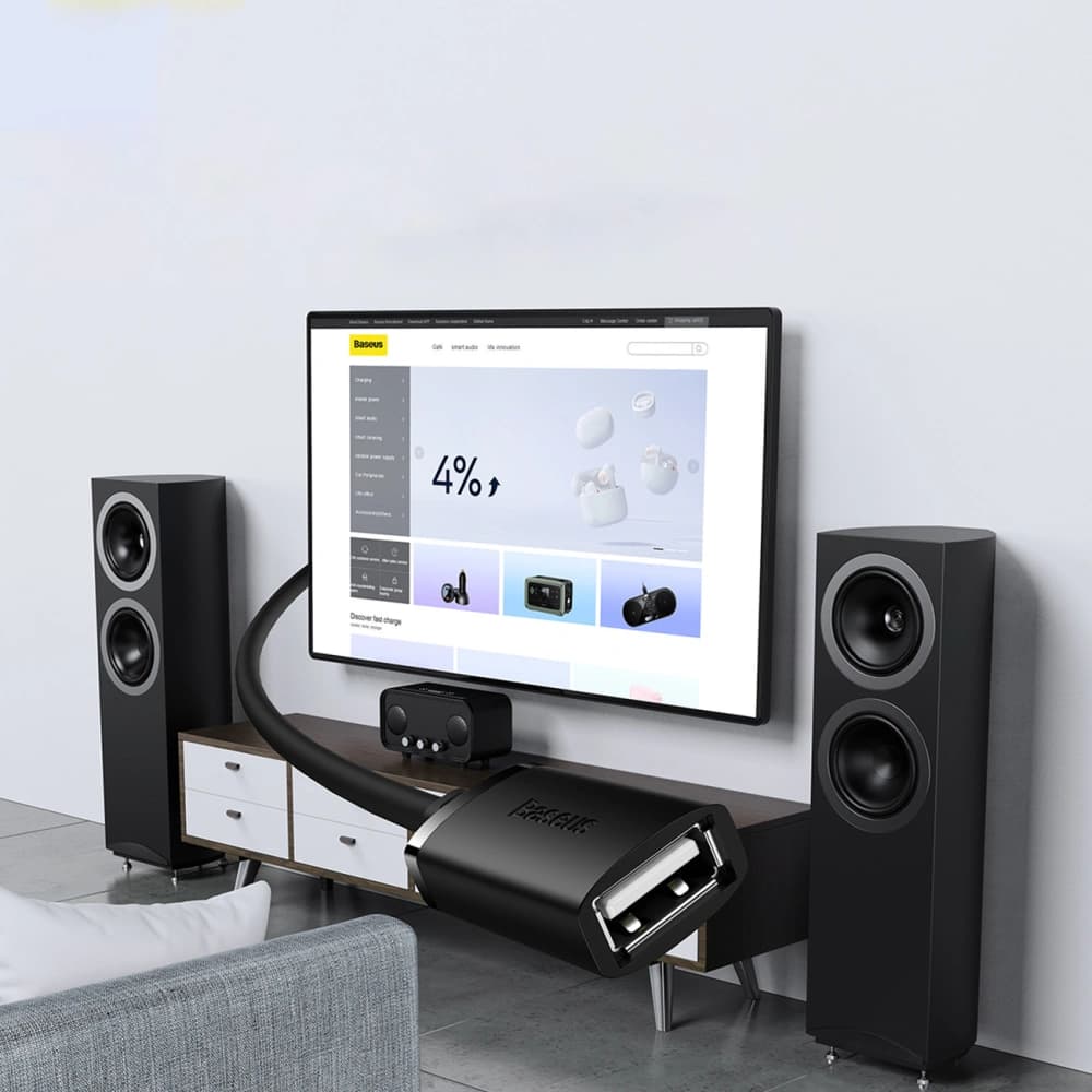 Baseus 0.5m Verlängerungskabel AirJoy Series USB 2.0 schwarz - 13