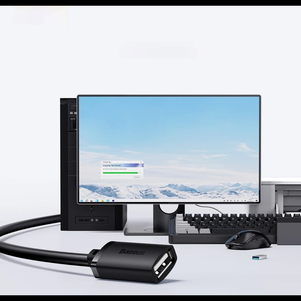 Baseus 0.5m Verlängerungskabel AirJoy Series USB 2.0 schwarz - 14