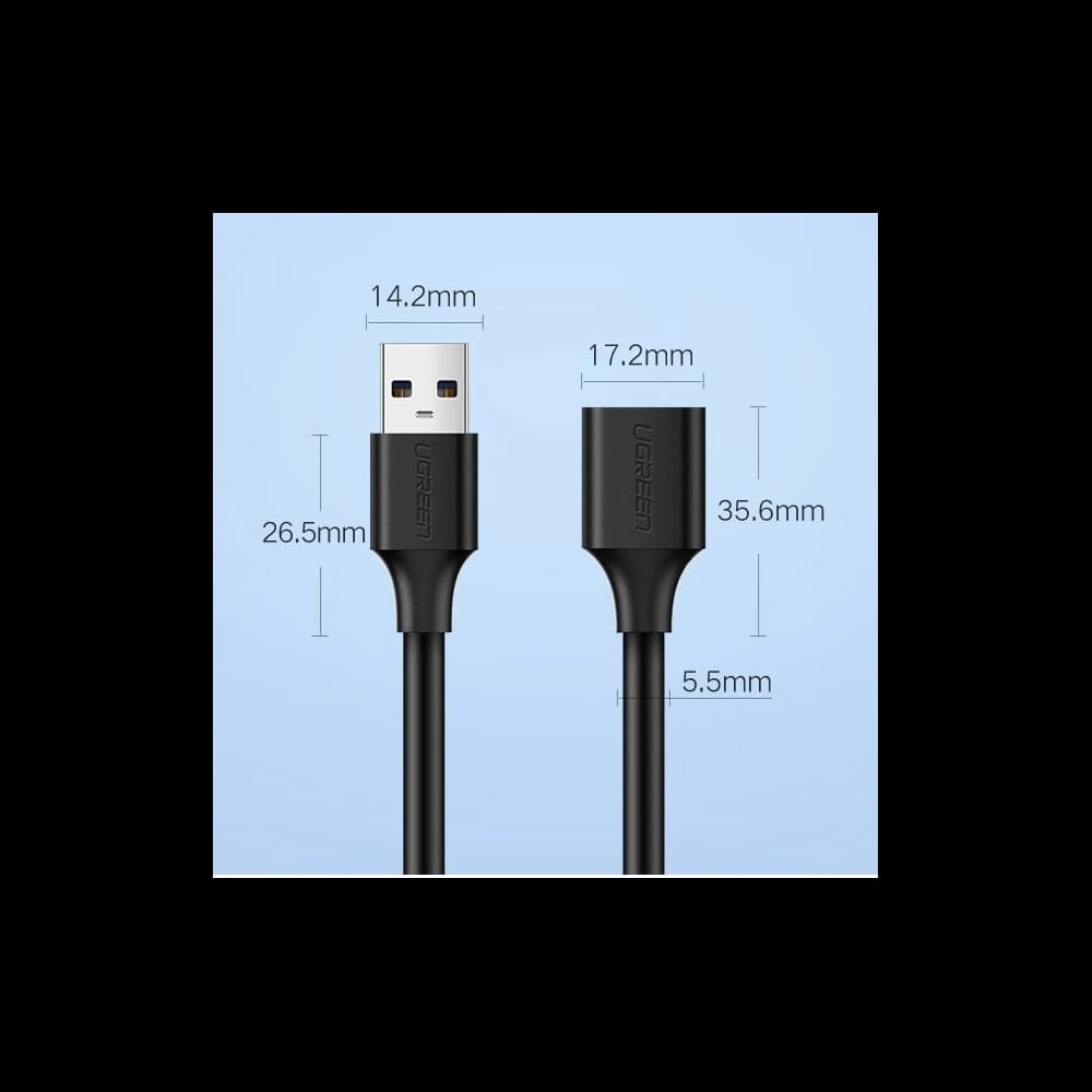 UGREEN US129 Cable Extension USB-A 3.0/USB-A 3.0 2m black - 17