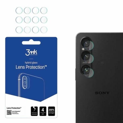 3MK Hybridglas für das Kameraobjektiv Objektivschutz Sony Xperia 1 V [4 PACK]