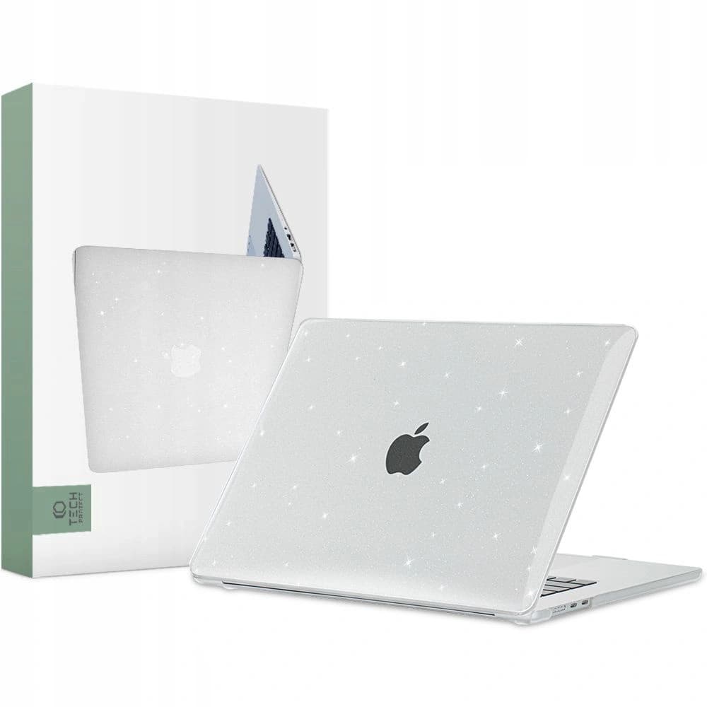 Tech-Protect Smartshell Apple MacBook Air 15 2023 Glitter Clear - 1
