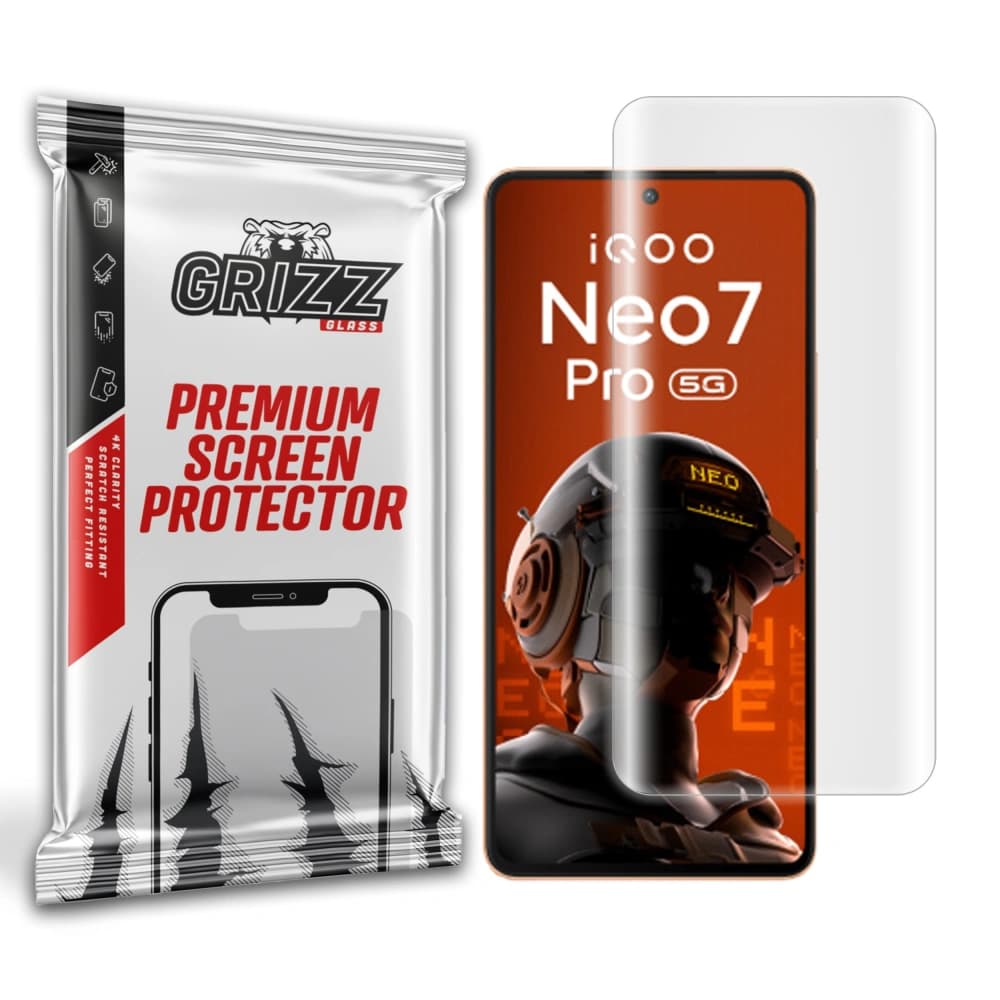 GrizzGlass Hydrogelfolie Hydrofilm für vivo iQOO Neo 7 Pro - 1