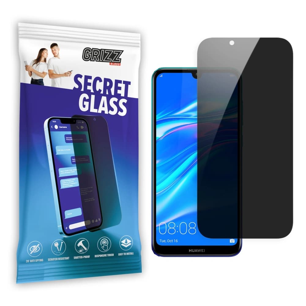 GrizzGlass Matte SecretGlass Huawei Y7 2019 - 1