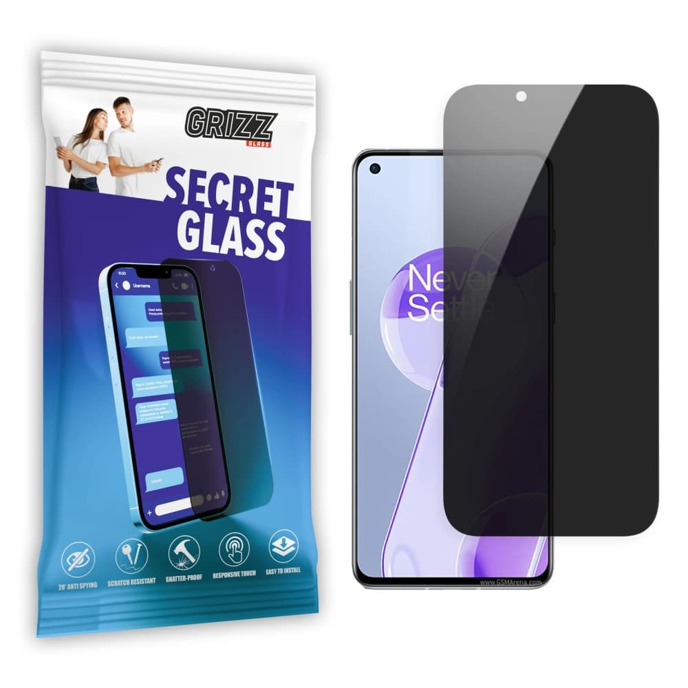 Matowe szkło prywatyzujące GrizzGlass SecretGlass do OnePlus 9 - 1