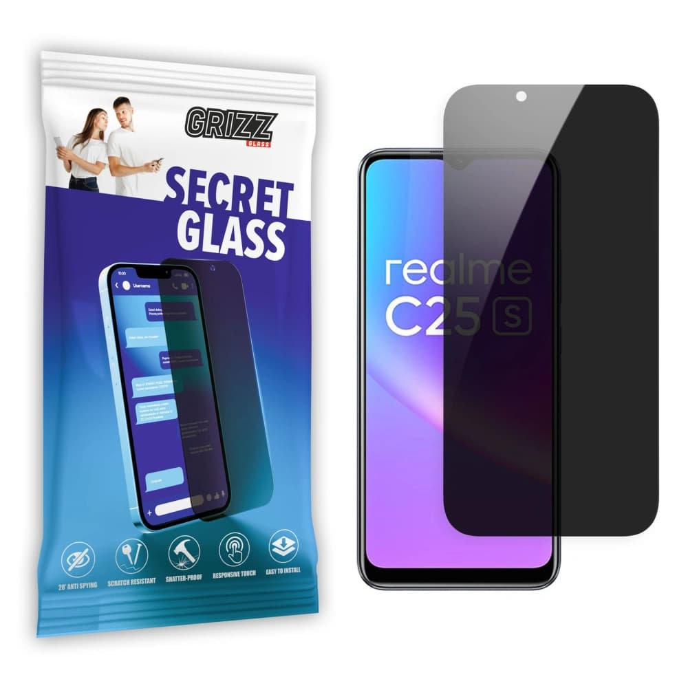GrizzGlass Matte SecretGlass Realme C25s - 1
