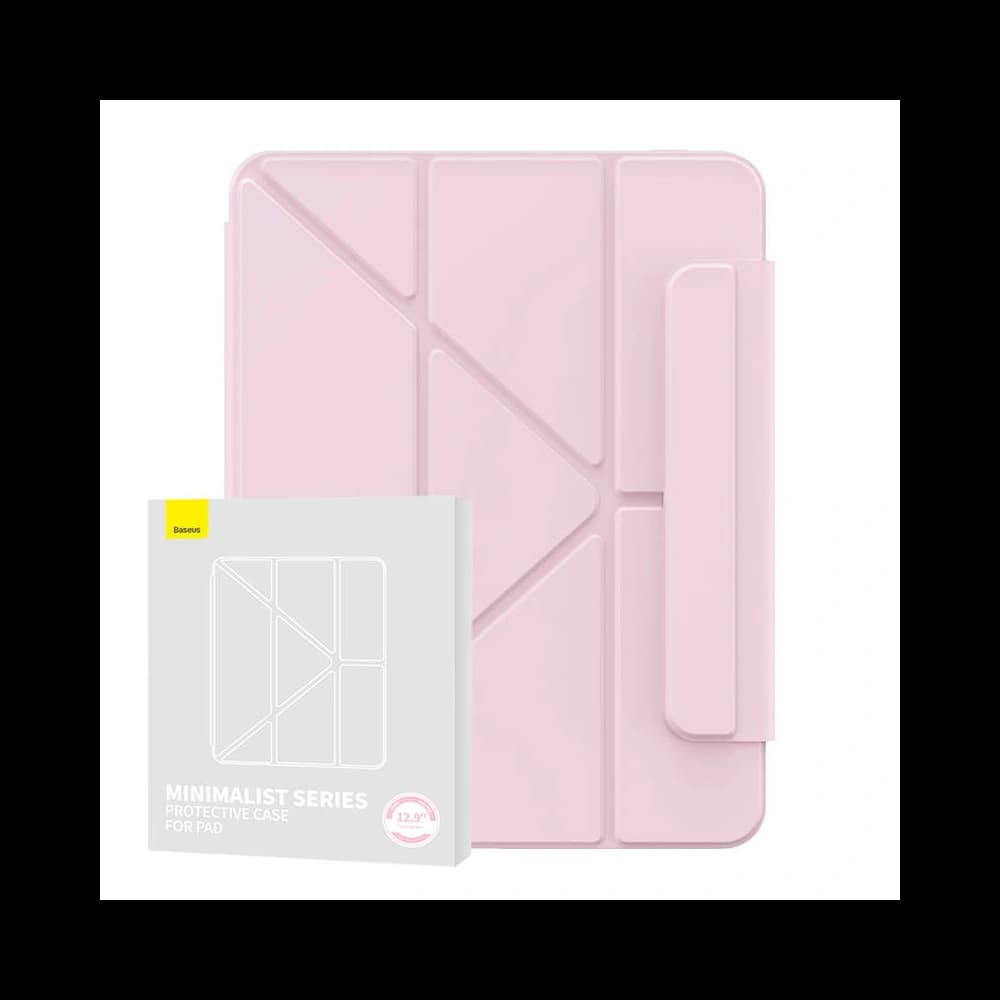 Baseus Minimalist Magnetic Case Apple iPad Pro 12.9 2018/2020/2021 (3, 4, 5 gen) (baby pink) - 1