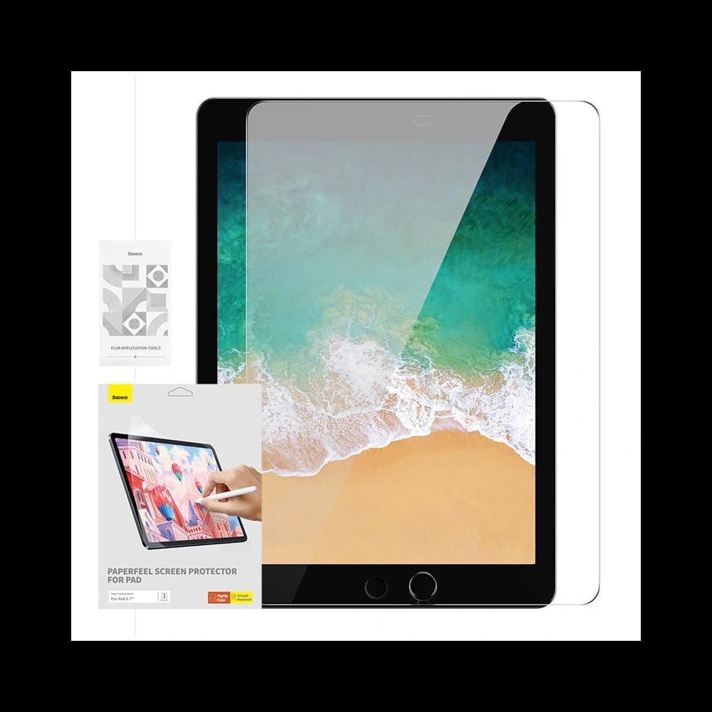 Baseus Apple Bildschirmfolie Paperfeel iPad 9.7 2017/2018 (5. und 6. Generation) Klar - 1