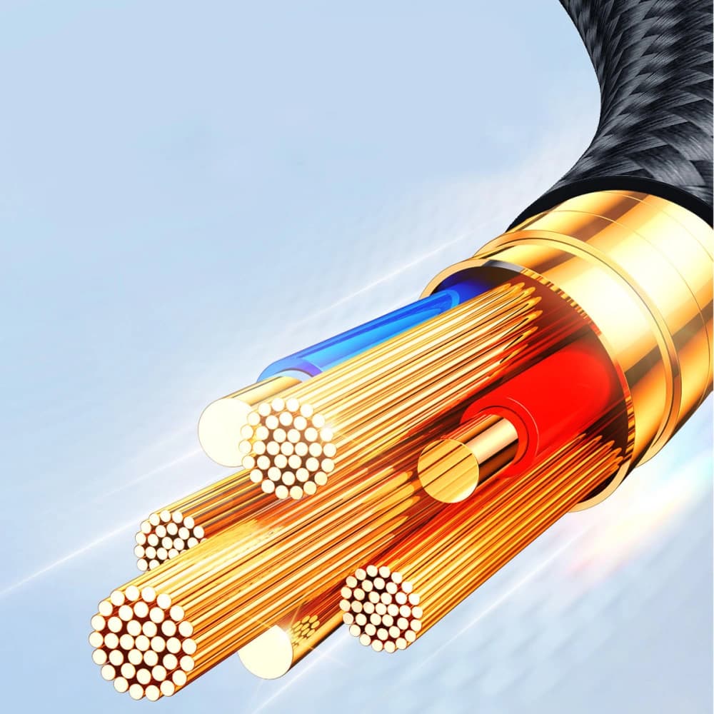 Joyroom S-1T4018A18 4w1 USB-A/2x USB-C - Lightning - microUSB Cable 1.2m black - 9