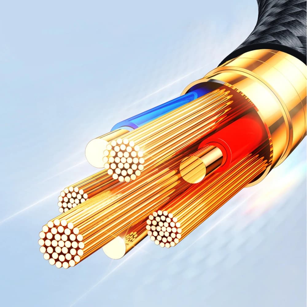 Joyroom S-1T4018A18 4w1 USB-A/USB-C - 2x Lightning - microUSB Cable 1.2m black - 9