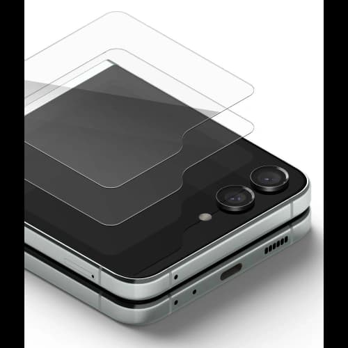 Ringke Samsung Gehärtetes Glas Gehärtetes Glas Galaxy Z Flip 5 Klar [2 PACK]