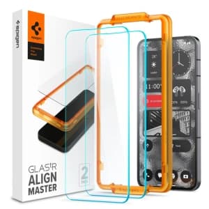 Spigen Gehärtetes Glas GLAS.tR AlignMaster Nothing Phone 2 Klar [2 PACK]