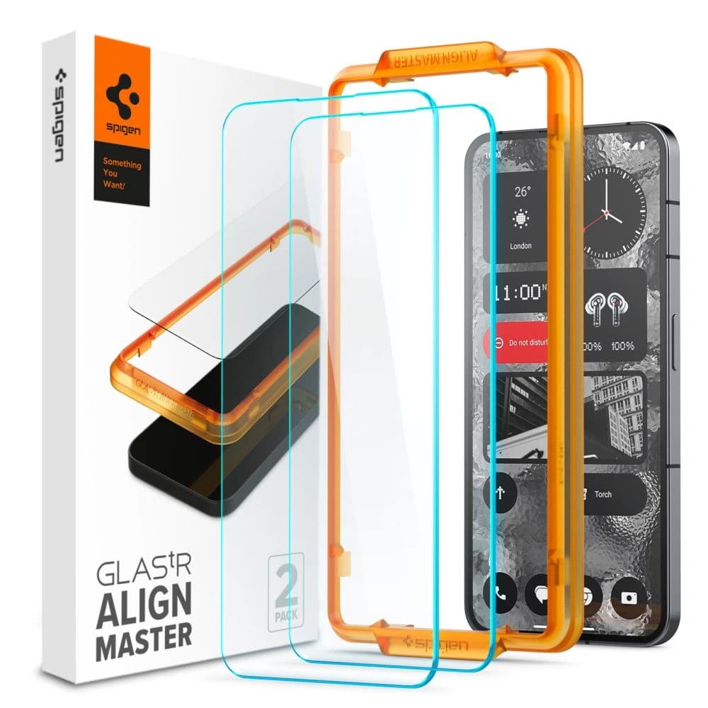 Spigen GLAS.tR AlignMaster Nothing Phone 2 Clear [2 PACK] - 1