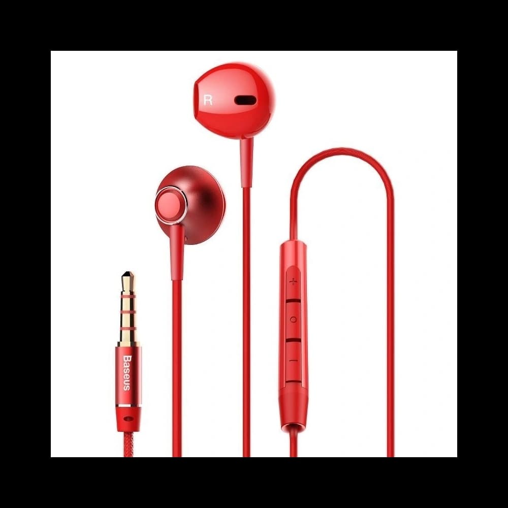 Baseus Encok H06 Wired Headphones Red - 1