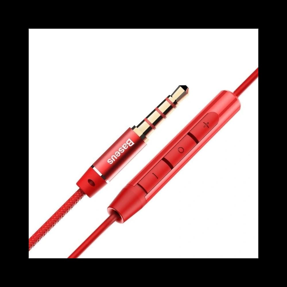 Baseus Encok H06 Wired Headphones Red - 4