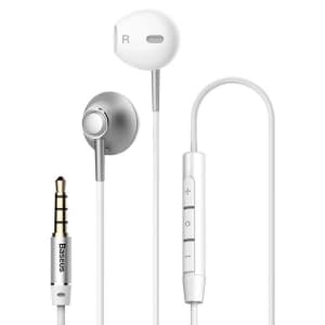 Baseus Encok H06 Wired Headphones White