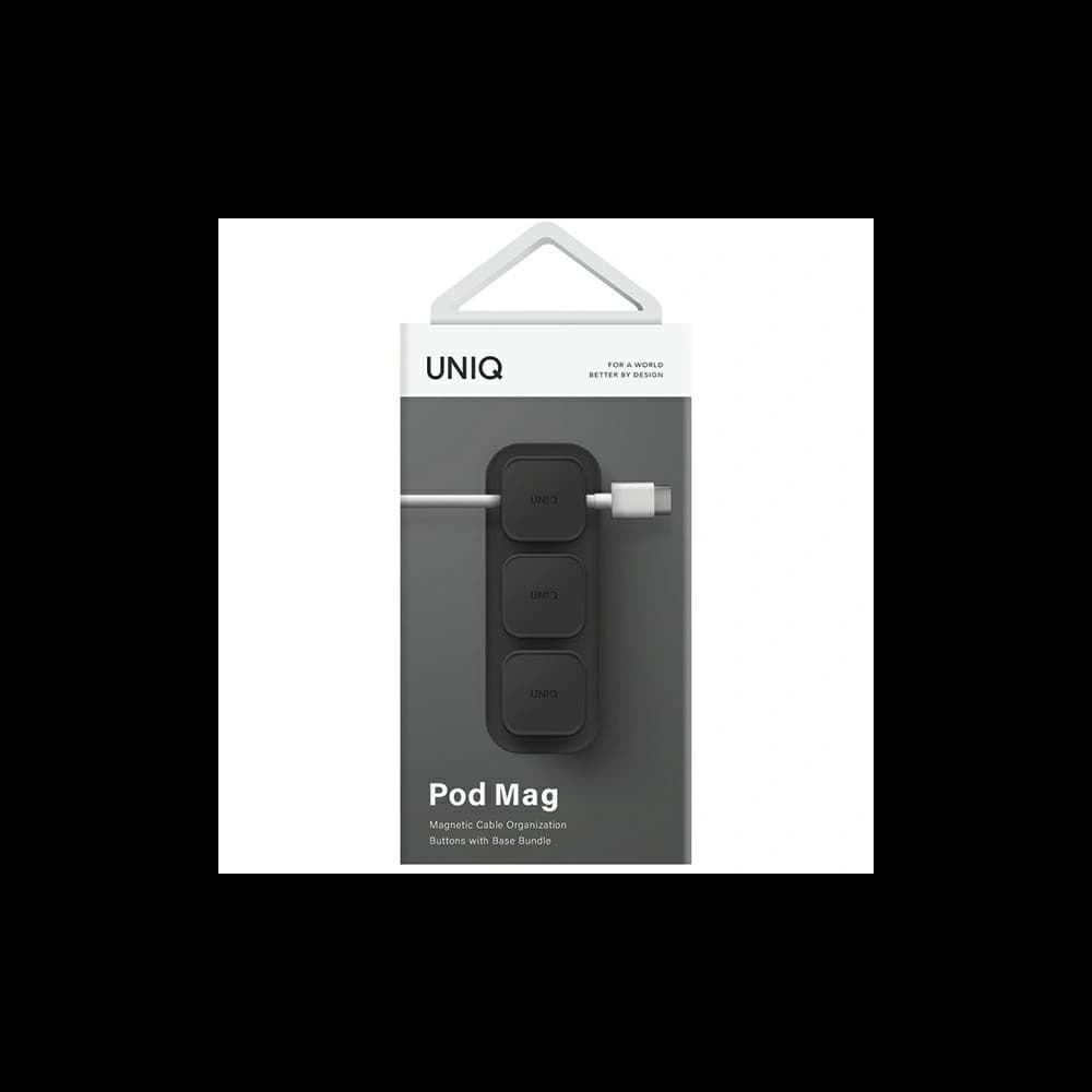 UNIQ Pod Mag Kabelorganisator + Sockel dunkelgrau/charcoal dunkelgrau - 4