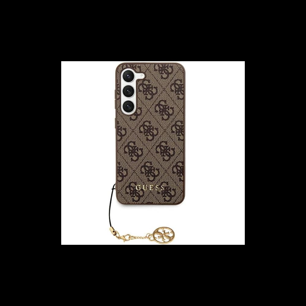 Guess Samsung Tasche GUHCZFD5GF4GBR Galaxy Z Fold 5 Hartschalenkoffer 4G Charms Collection braun/braun - 1