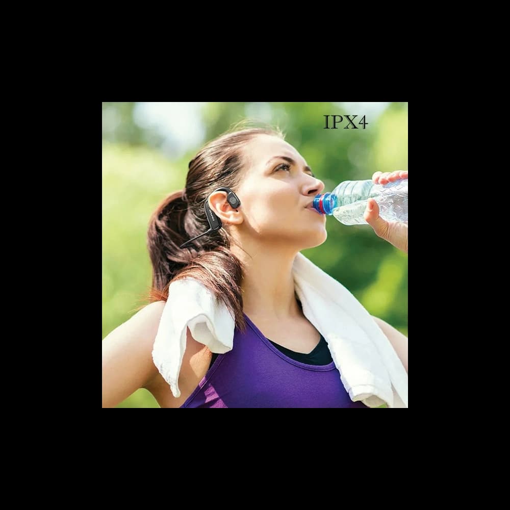 AWEI A897BL Air Conduction black sports headphones - 3