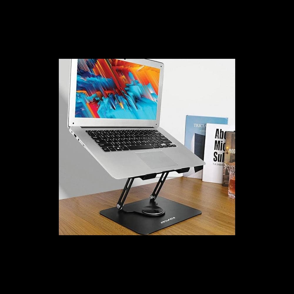 AWEI X46 drehbare Tischhalterung für Laptops bis zu 16" schwarz/schwarz - 2