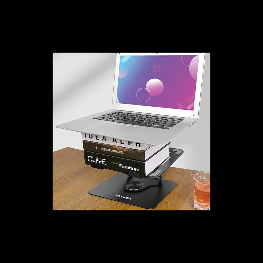 AWEI X46 drehbare Tischhalterung für Laptops bis zu 16" schwarz/schwarz - 8