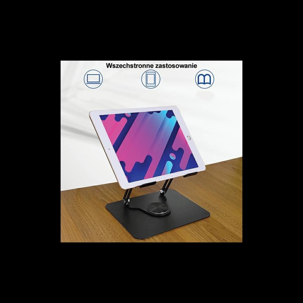 AWEI X46 drehbare Tischhalterung für Laptops bis zu 16" schwarz/schwarz - 9