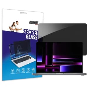 Matowe szkło prywatyzujące GrizzGlass SecretGlass do Apple MacBook Pro 16" (M1/M2/M3/M4/M5) 2021-2026