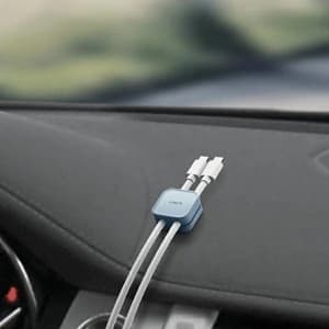 UNIQ Pod self-adhesive cable organiser arctic blue [8pcs]