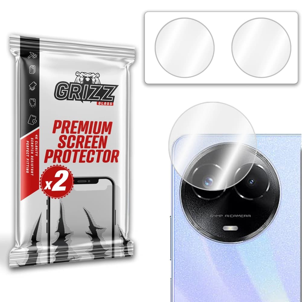 Glas für die Kamera GrizzGlass HybridGlass für Realme 11x - 1