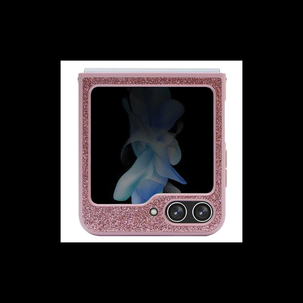 Case Guess GUHCZF5HGGSHP Samsung Galaxy Z Flip 5 Hardcase Glitter Script rosa/pink - 3