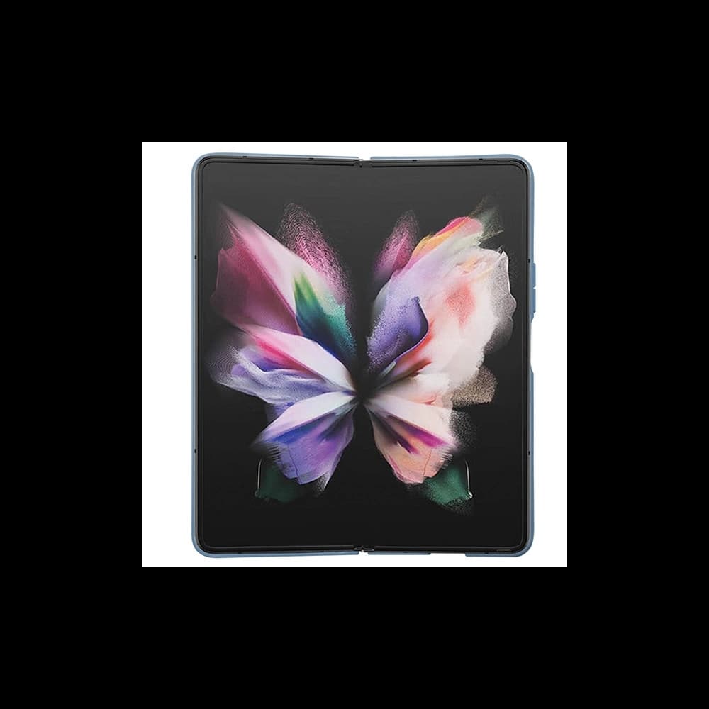 Case Guess GUHCZFD5P4TDPB Samsung Galaxy Z Fold 5 Hardcase Leder 4G Triangle Strass blau/blue - 6