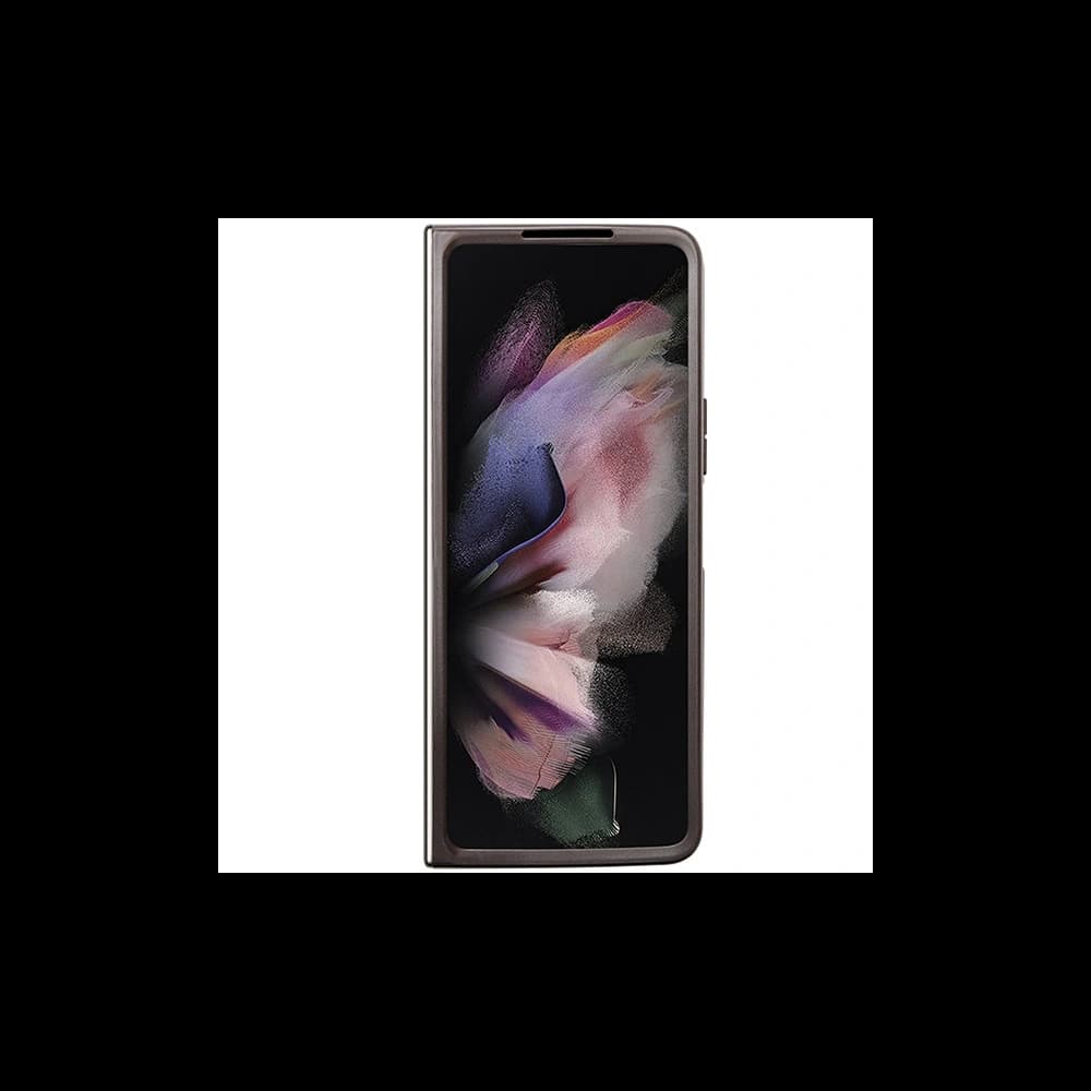 Case Guess GUHCZFD5P4TDPW Samsung Galaxy Z Fold 5 Hardcase Leder 4G Triangle Strass braun/brown - 4