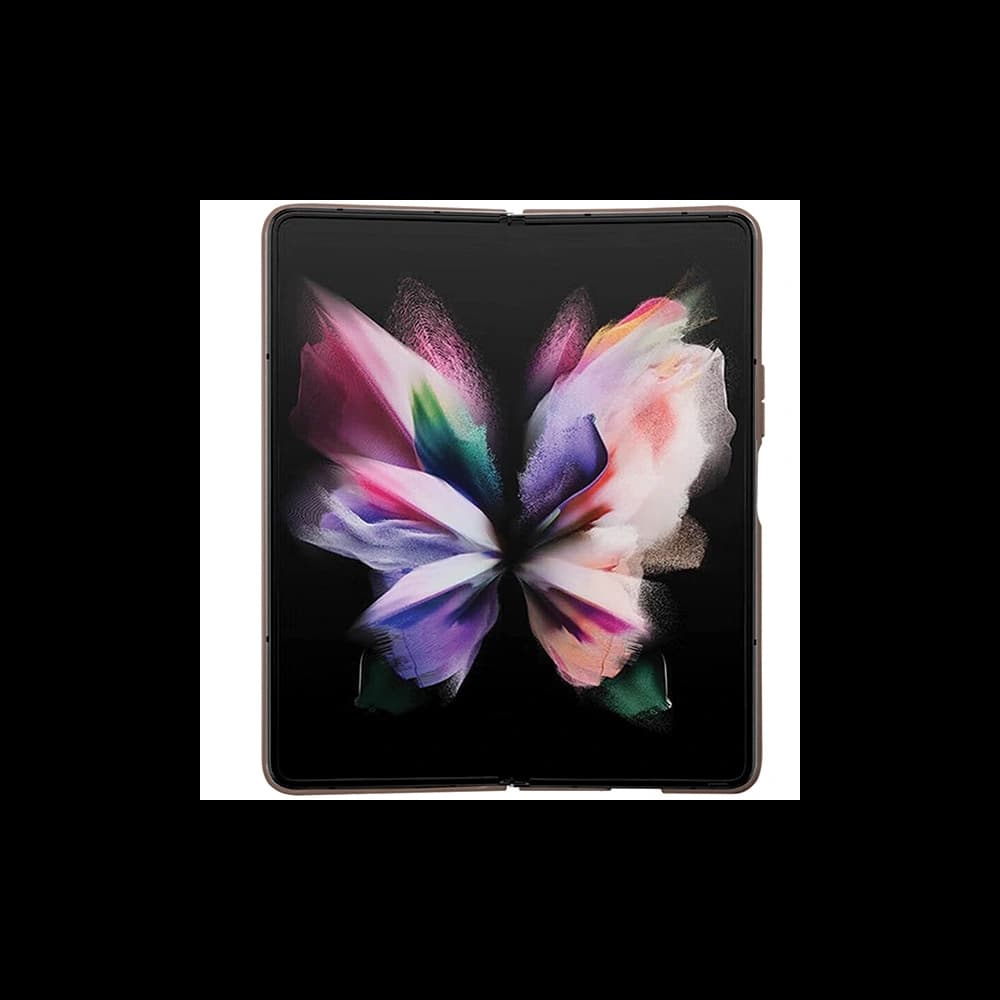 Case Guess GUHCZFD5P4TDPW Samsung Galaxy Z Fold 5 Hardcase Leder 4G Triangle Strass braun/brown - 6