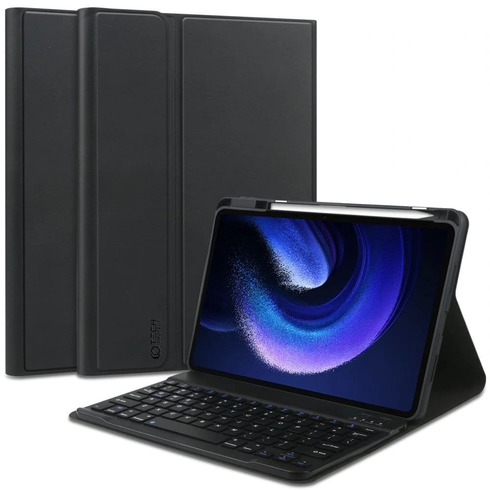 Case Tech-Protect SC Pen + Tastatur Xiaomi Pad 6/6 Pro Schwarz - 1