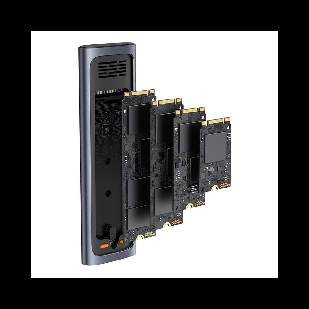 Festplattengehäuse Baseus BS-OH155 FlyJoy M.2 NVMe / SATA (grau) - 6