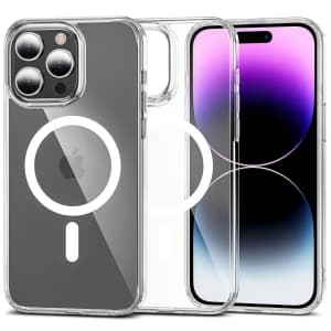 Case Tech-Protect Flexair Hybrid MagSafe für Apple iPhone 15 Pro Clear