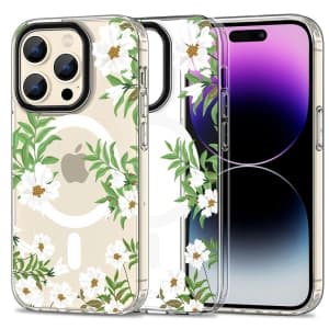 Case Tech-Protect MagMood MagSafe Apple iPhone 15 Pro Frühling Daisy