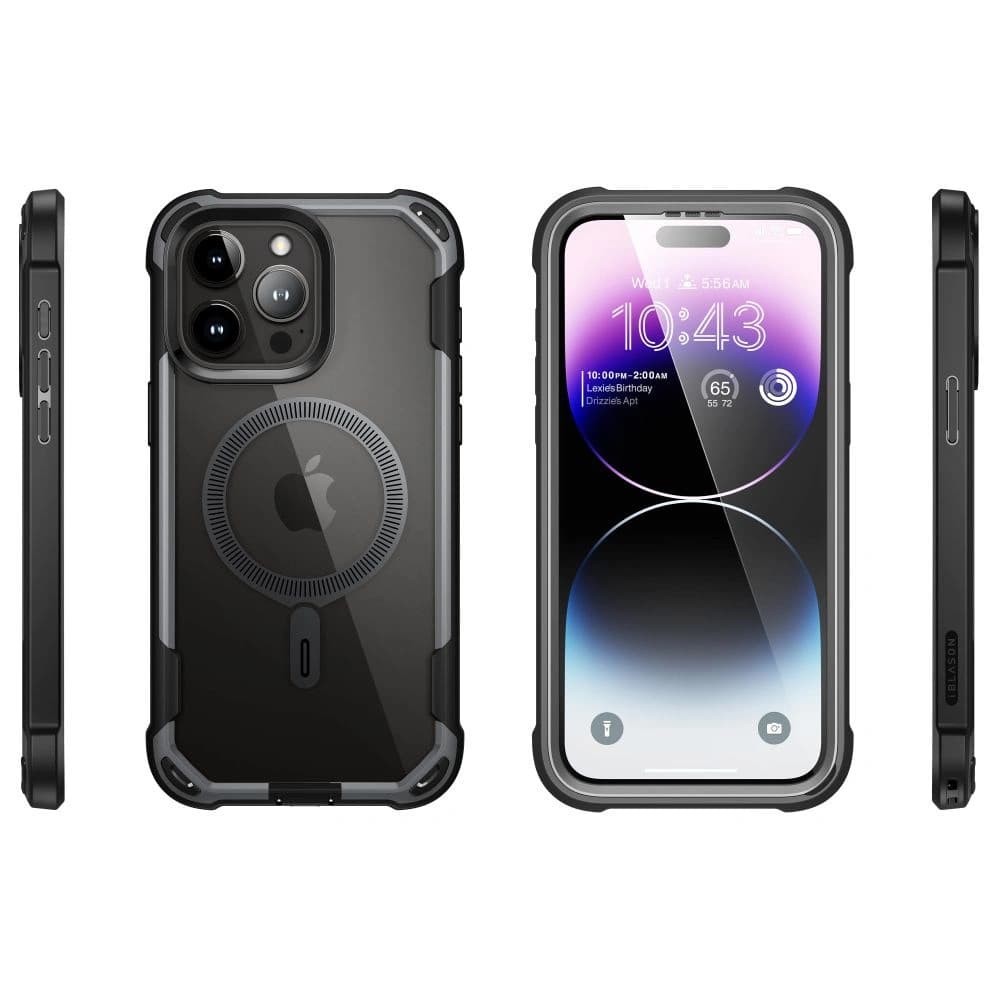 Case Supcase IBLSN Ares Mag MagSafe Apple iPhone 15 Pro Max Schwarz - 3