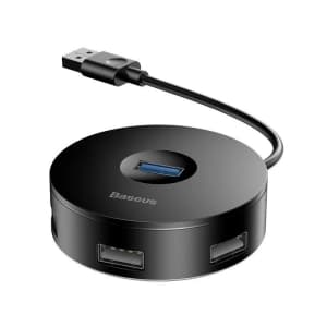 Baseus Hub 4in1 USB 3.0 + 3x USB 2.0 15cm Black