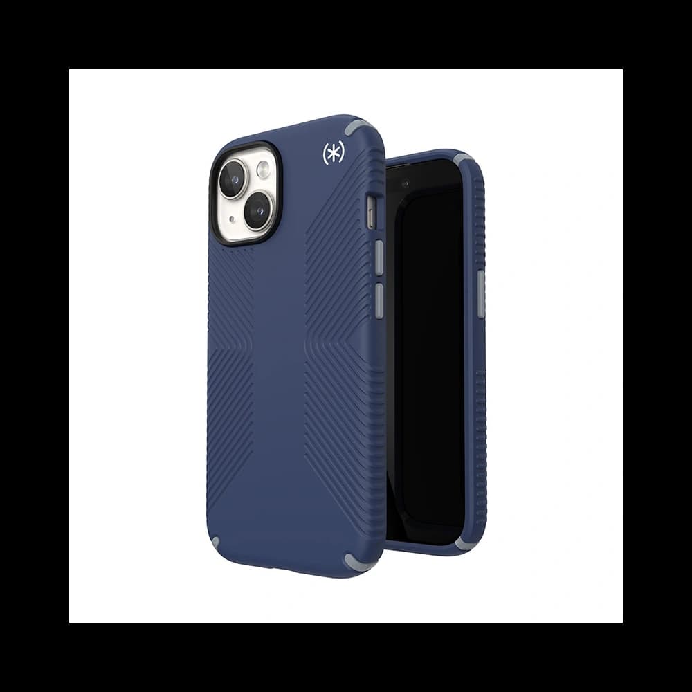 Speck Presidio2 Grip MagSafe Apple iPhone 15 (Coastal Blue/Dustgrey/White) - 1