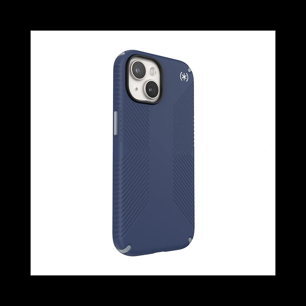 Speck Presidio2 Grip MagSafe Apple iPhone 15 (Coastal Blue/Dustgrey/White) - 3