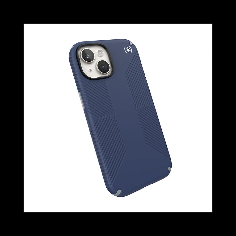 Speck Presidio2 Grip MagSafe Apple iPhone 15 (Coastal Blue/Dustgrey/White) - 4