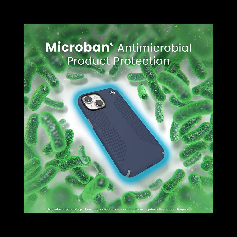 Speck Presidio2 Grip MagSafe Apple iPhone 15 (Coastal Blue/Dustgrey/White) - 9