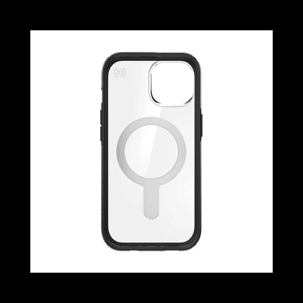 Speck Presidio Perfect-Clear ClickLock MagSafe Apple iPhone 15 (Clear/Frosted Black/Slate Grey) - 5
