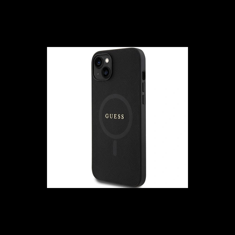 Guess GUHMP15MPSAHMCK Apple iPhone 15 Plus / 14 Plus hardcase Saffiano MagSafe black - 2