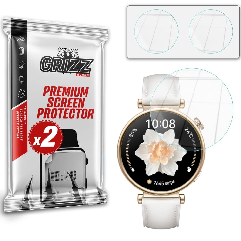 Hybriertes Glas GrizzGlass HybridGlass für Huawei Watch GT 4 41mm - 1