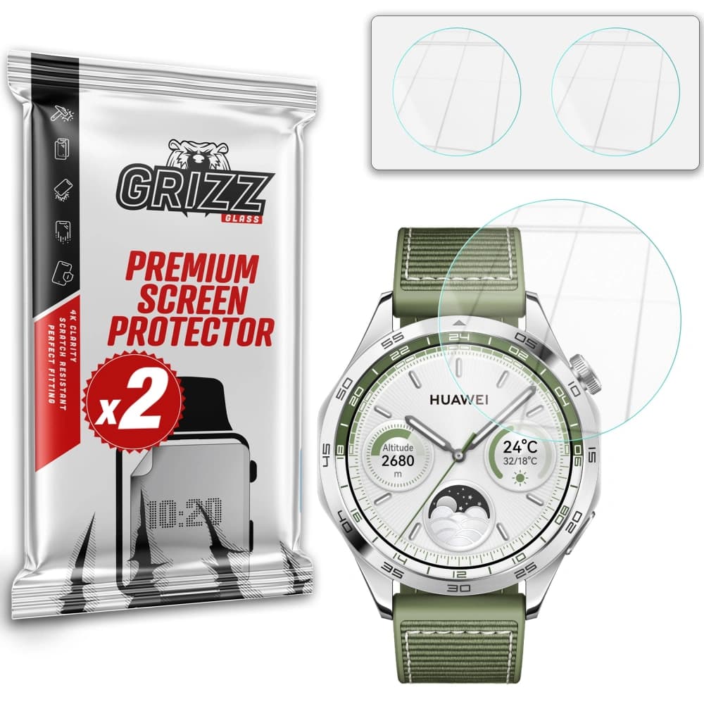 Hybrierglas GrizzGlass HybridGlass für Huawei Watch GT 4 46mm - 1