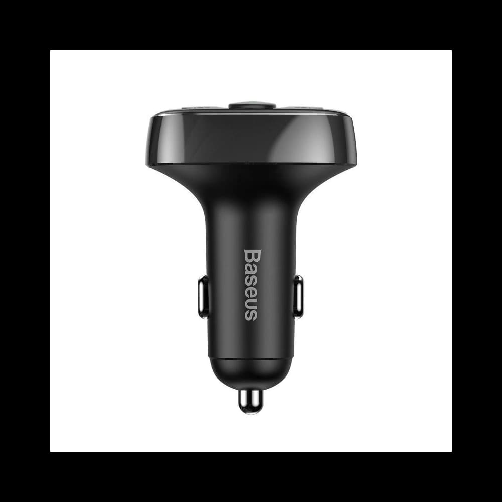 Baseus T typed Bluetooth FM TransmitTeR 2xUSB microSD Black - 3