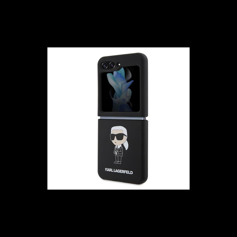 Case Karl Lagerfeld KLHCZF5SNIKBCK Samsung Galaxy Z Flip5 Hardcase Silikon Ikonik schwarz/black - 6